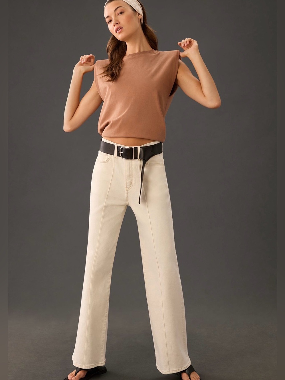 Pilcro By Anthropologie Seamed High Rise Wide Leg Jeans - NWOT
